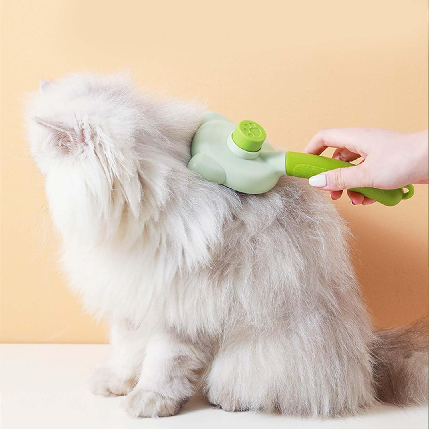 Pet Dog Brush, Cat Brush, Dog Brush, Cat Brush for Long Hair and Short Hair, Clean Pet Hair from the Brush with One Button, Prevents Tangles image number 6