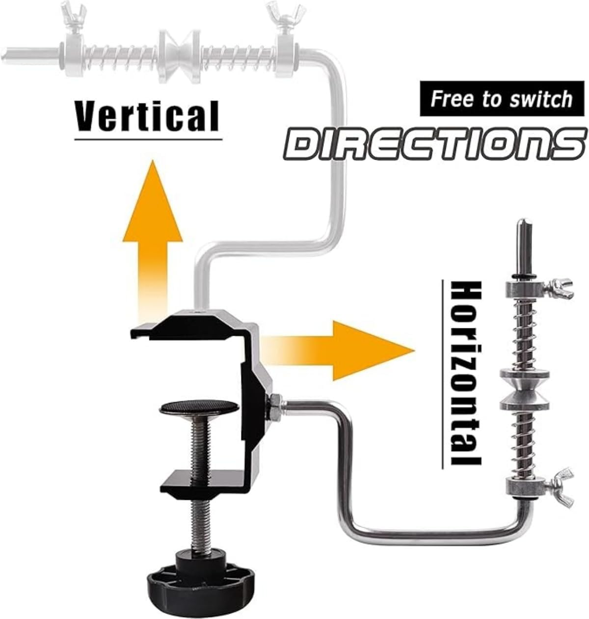 YAOYAOLING Spinning Lines Winder, Fishing Line Spooler, Portable Fishing Line Reel for Longlining, Silvery image number 3