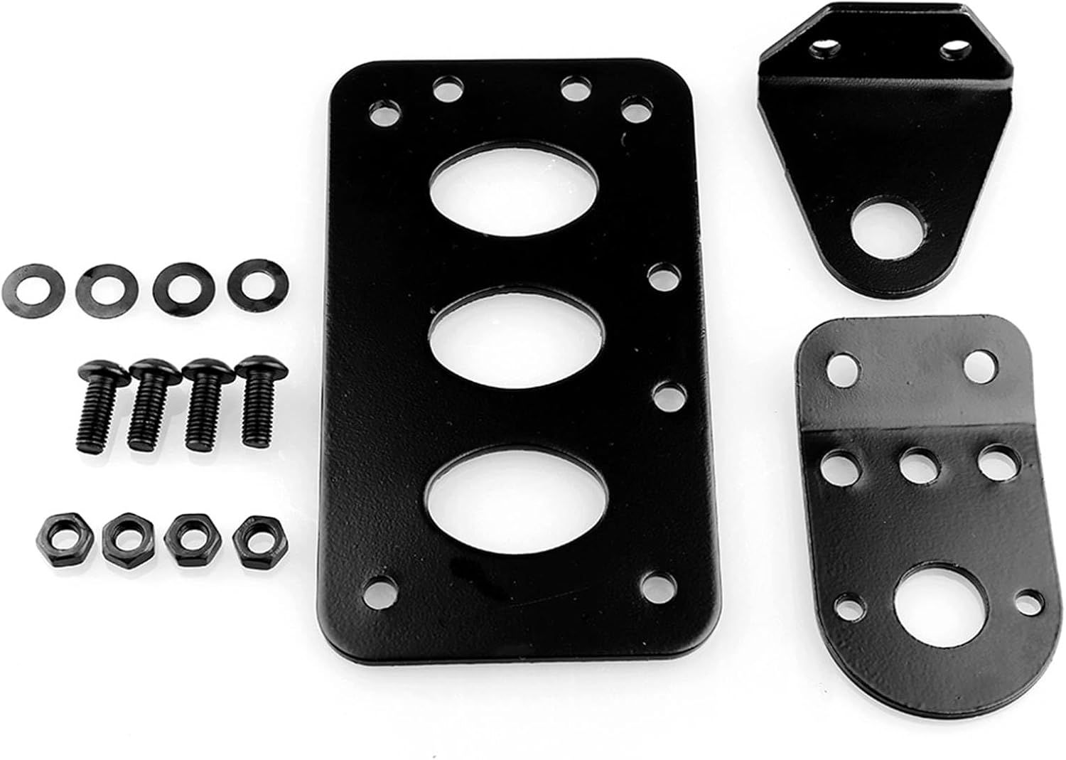 Motorcycle Brake Tail Light License Plate Side Mount Metal Bracket, Aluminum Alloy, Mounting image number 6