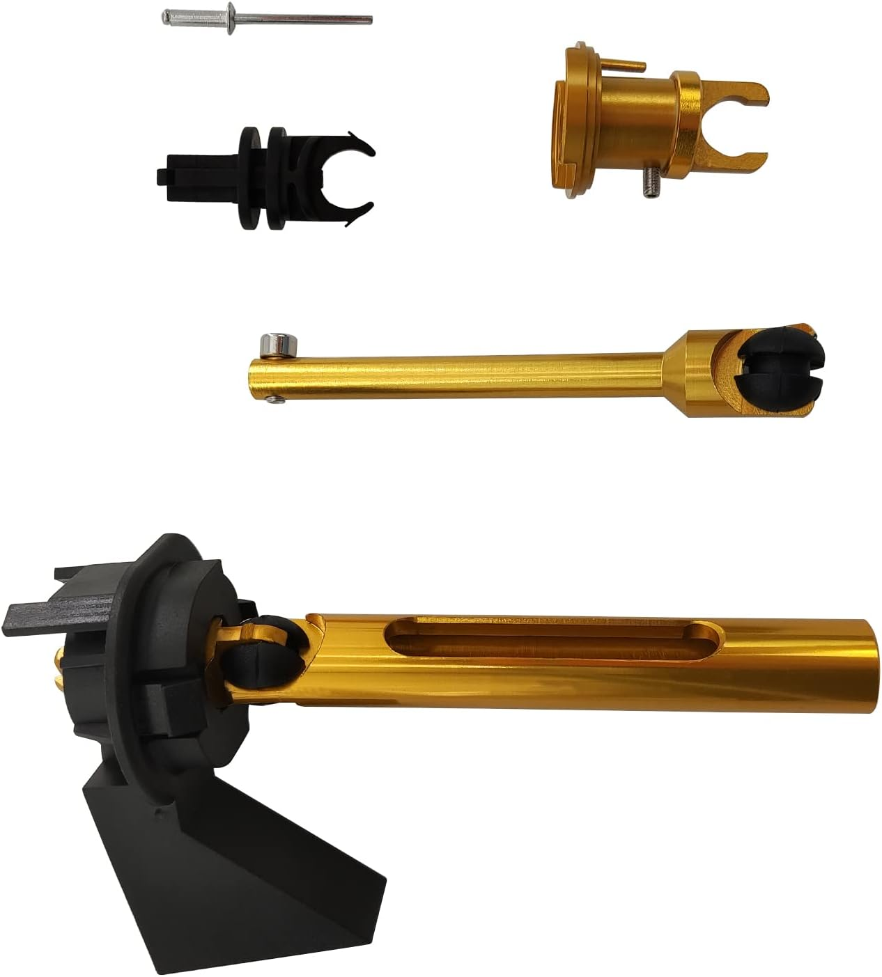 Aluminum Alloy Bonnet Hood Release Lock Repair Kit Latch Compatible with for Ford Focus MK2 2004-2012 image number 1