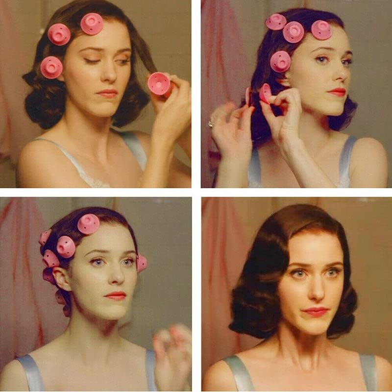 10PCS No Heat Hair Curlers Clip DIY Magic Silicone Soft Rollers Care Heatless, Two Sizes, Easy to Use - Perfect for Loose Waves & Spiral Ringlets