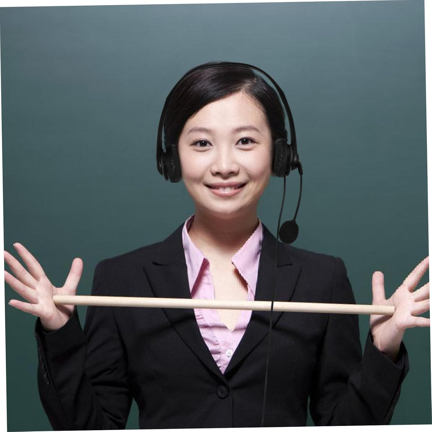 Tofficu Noise Cancelling Headphone with Microphone Office Headset with Conversation and Volume Control for Work Calls and Online Classes in Black image number 3