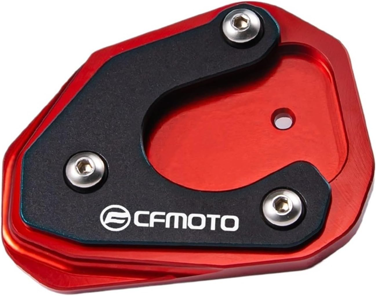 Jininshengxindianzi Compatible with CFMOTO MT800 800MT 650MT 800 650 MT CF Moto 650 TR-G 650TR-G Accessories Motorcycle Side Stand Extension Pad Bracket (Color : CF Black) image number 1