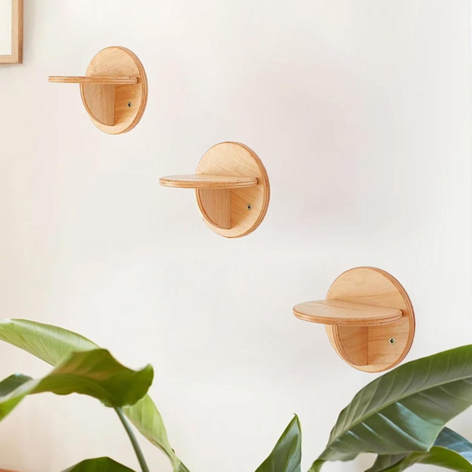 Oreilet Cat Wall Step, Wood Cat Climbing Ladder with Platforms for Indoor, Sleeping,Jumping, Playing, Climber Shelf Floating Perch for Small/Medium Cats image number 4