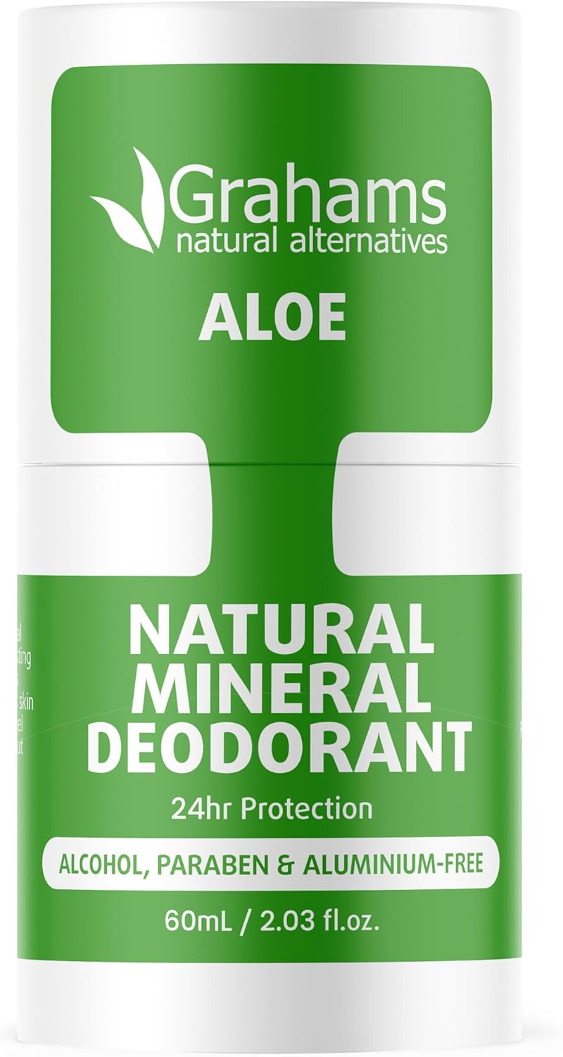 Grahams Natural Deodorant - Aloe Mineral Deodorant | Aluminum-Free, for Men & Women image number 4