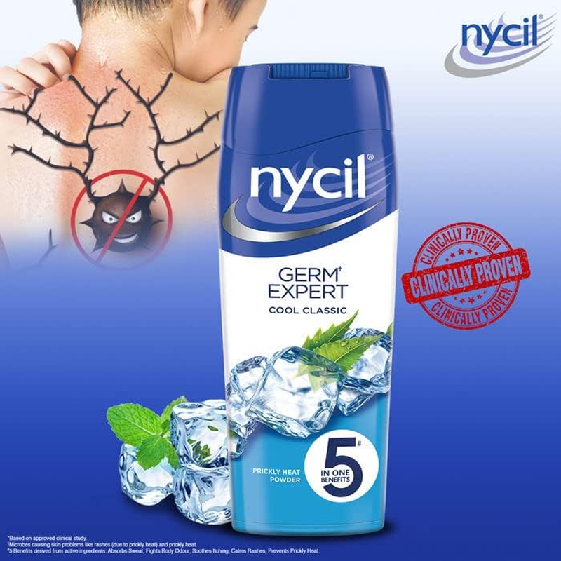 3 X Nycil Cool Classic Talcum Powder - 50G image number 3