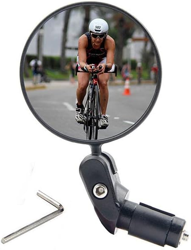 AIMALL 360&deg; Adjustable MTB Mountain Bike Rearview Mirror, Foldable Handlebar Convex Rear View Mirror for Cycling Safety, Fits 0.69-0.87 Inch (17.4-22Mm) Handlebar Diameter image number 3
