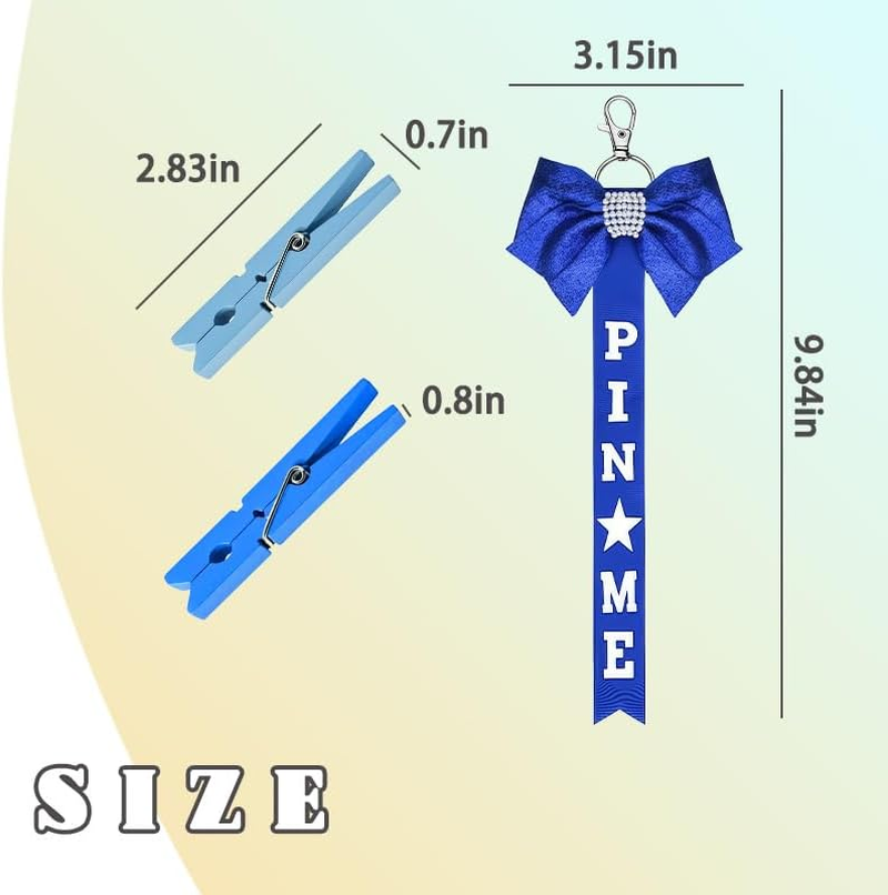 Pin Me Ribbon for Cheer Bag Backpack Cheer Stuff for Girls Daughter Birthday Graduation Gifts for Niece Cheerleader Keychains image number 3