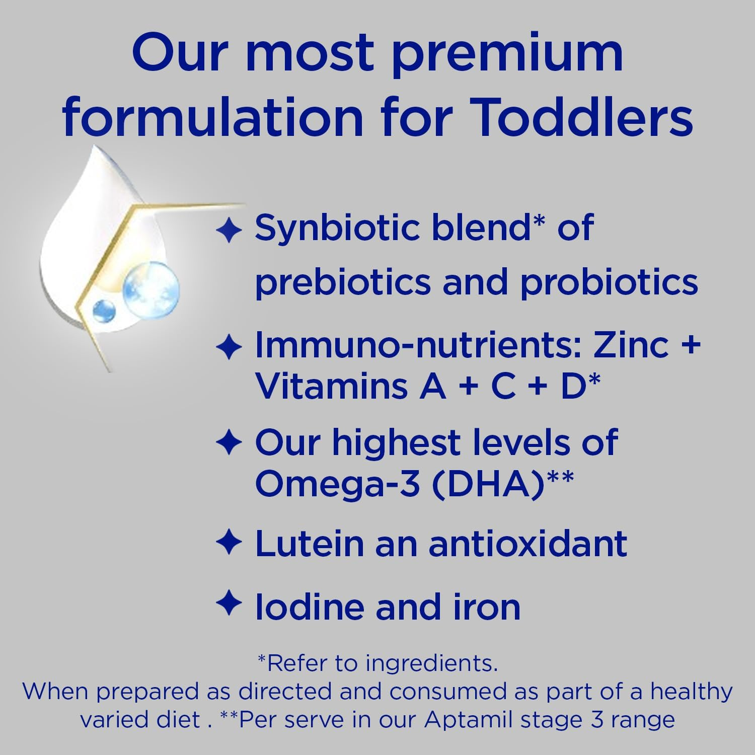 Aptamil Profutura 4 Premium Nutritional Supplement, Rich in Essential Nutrients and Synbiotic Blend, Toddler Formula with Omega-3 DHA, Easy to Prepare, from 3 Years, 900G