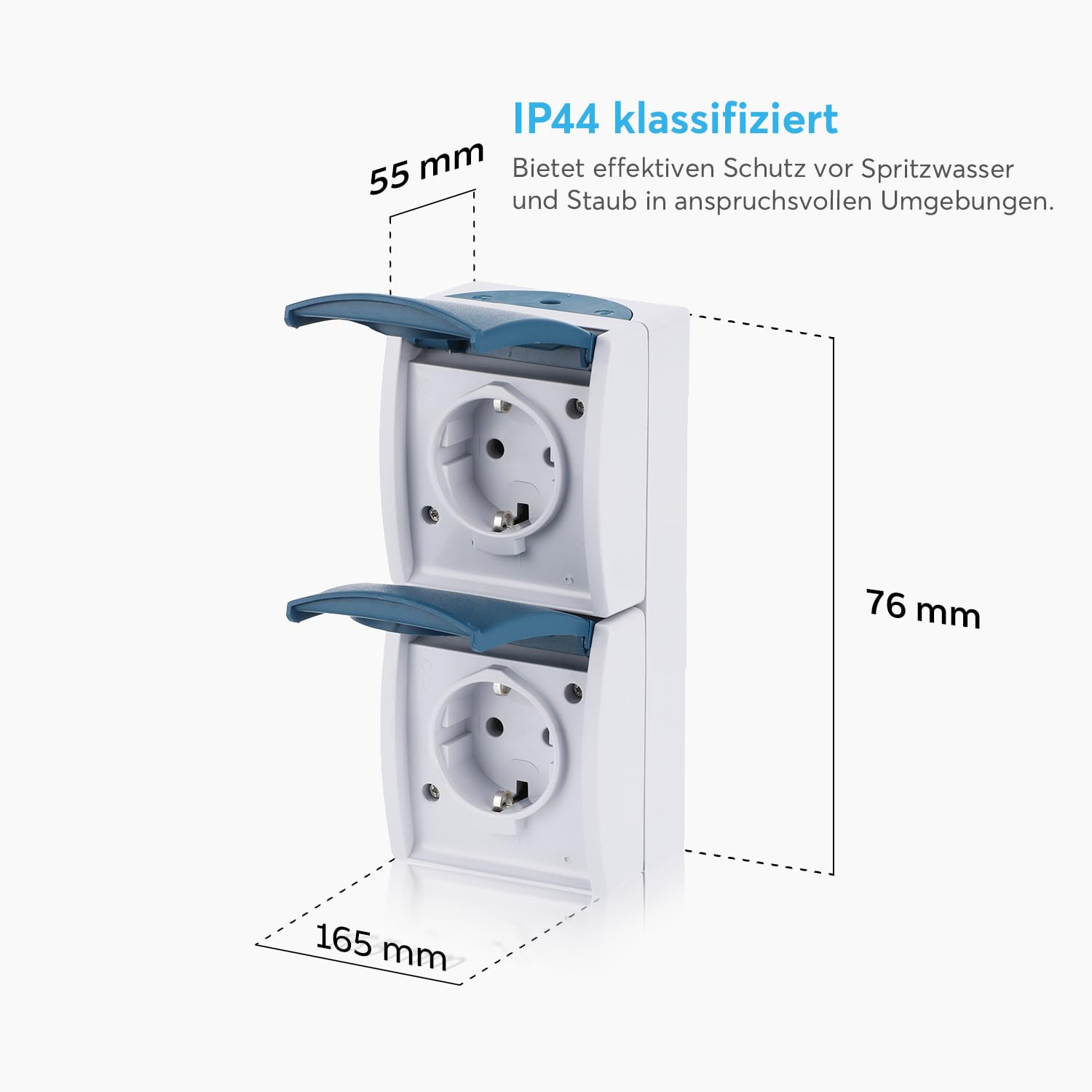 Busch-Jaeger 20-02 EW-53 Schuko Socket, Vertical Mounting image number 2
