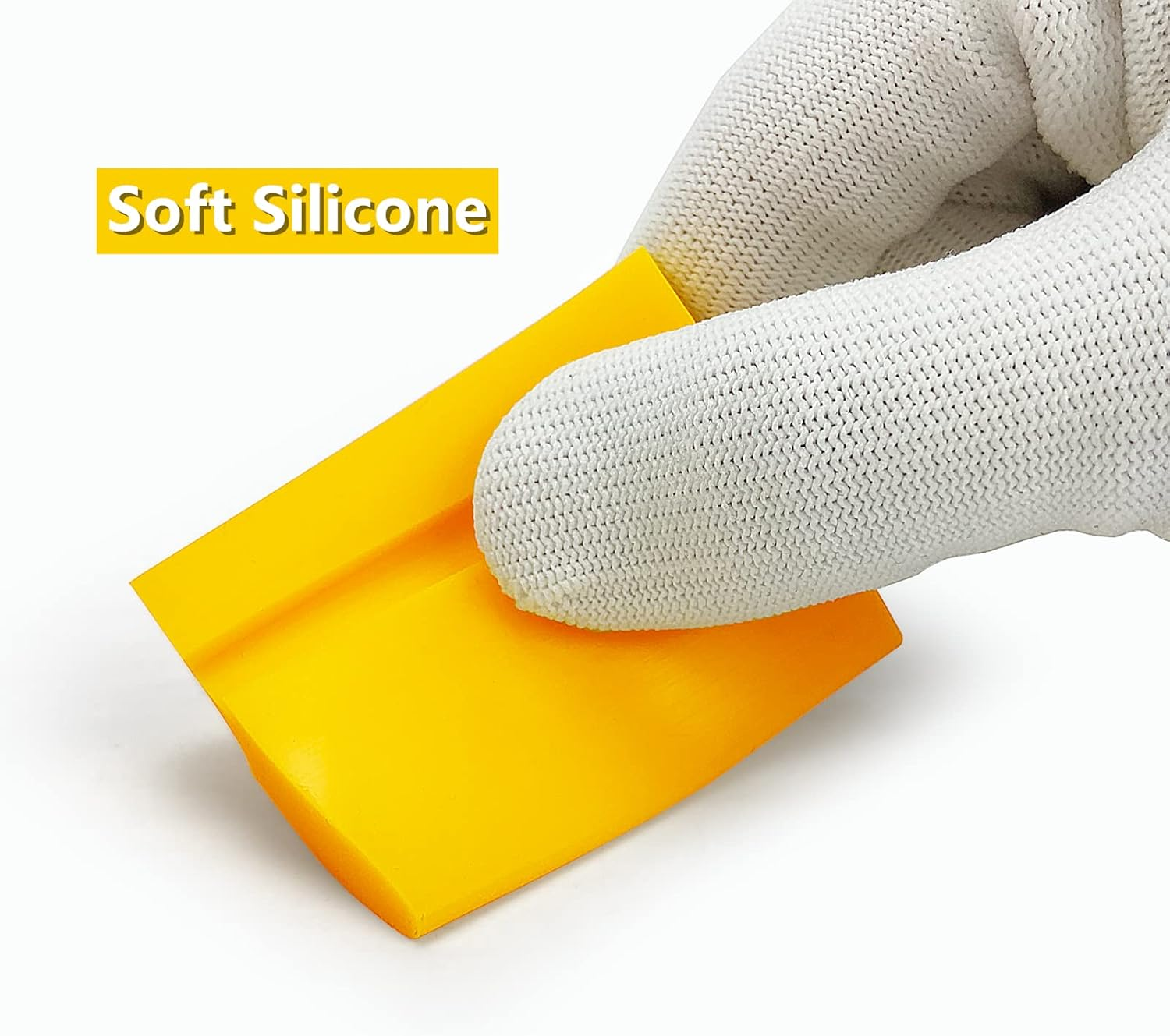 Umaki 3Piece Small Silicone Squeegee Window Tint PPF Squeegee for Decal Vinyl Wrapping, Car Film Application, Window, Mirrors, 2.4In Length image number 5