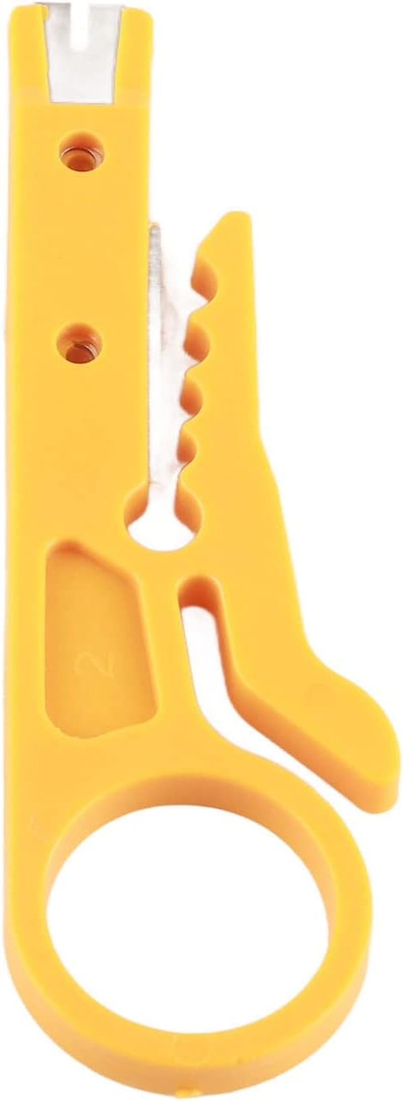 Mini Wire Stripper, Safe 5 Pcs Network Wire Stripper Punch down Cutter for Network Wire Cable for PTFE Tubes for 3D Printers for CAT5 Cat5E CAT6 Data Cables image number 6