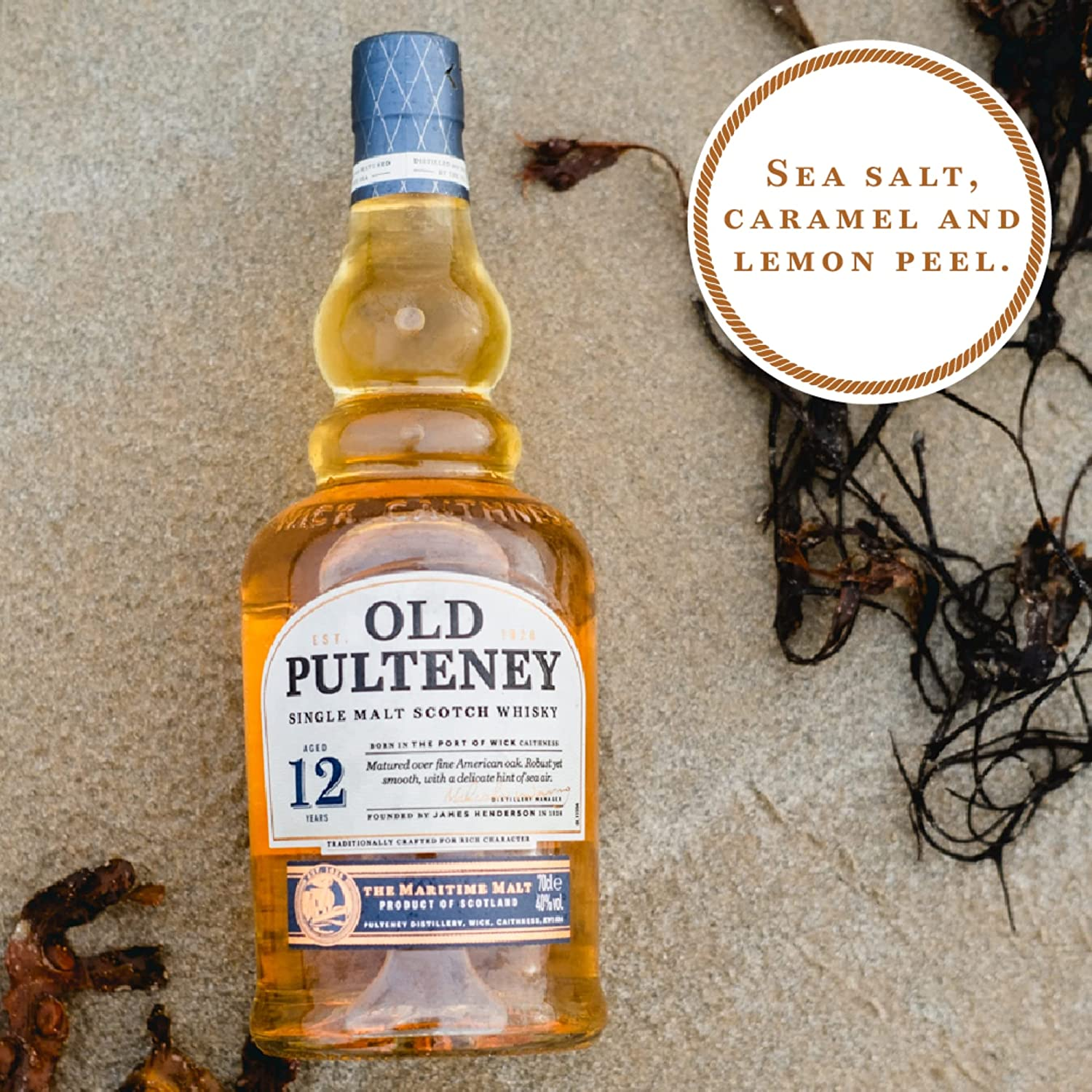 Old Pulteney 12 Year Old Single Malt Scotch Whisky 70 Cl, 700 Ml image number 3