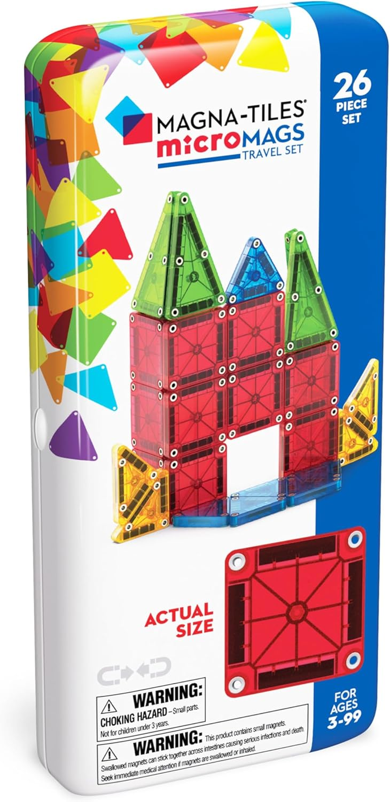 MAGNA-TILES - Micromags Travel Set - 26 Piece Set image number 3