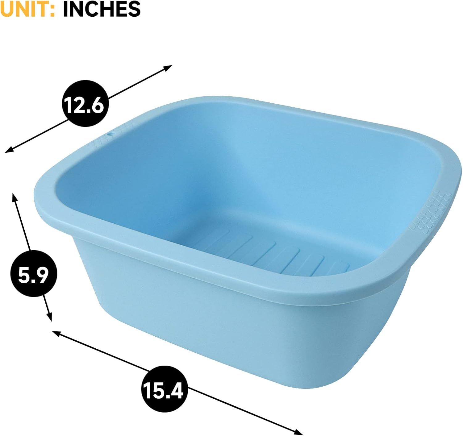 Foot Soaking Bath Basin, Large Size Feet Massager Tub, at Home Spa Pedicure Treatment, 2 Pack Green&Blue image number 1