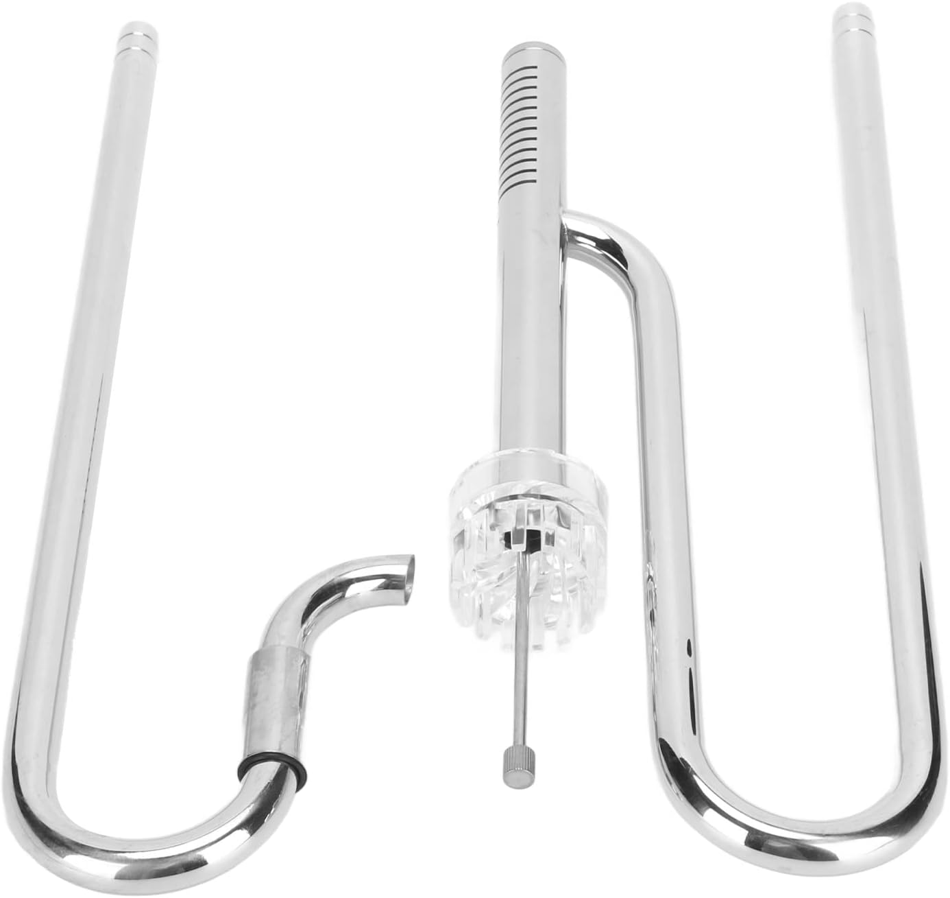 Metal Lily Pipe Surface Skimmer, Steel Stainless Inflow and Outflow Pipe Set Removes Surface Scum Pipe with 2 Acrylic Holders for Aquarium Planted Tank, Easy to Adjust (16Mm/0.63In) image number 3