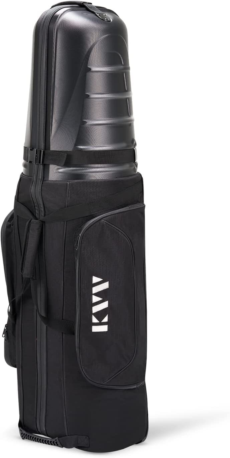 KVV H-Series Semihard Golf Travel Bag, ABS Hard Shell Top and Water Resist Polyester Oxford, Versatile Travel Bag for Golf Clubs and Other Sport Equipment image number 2
