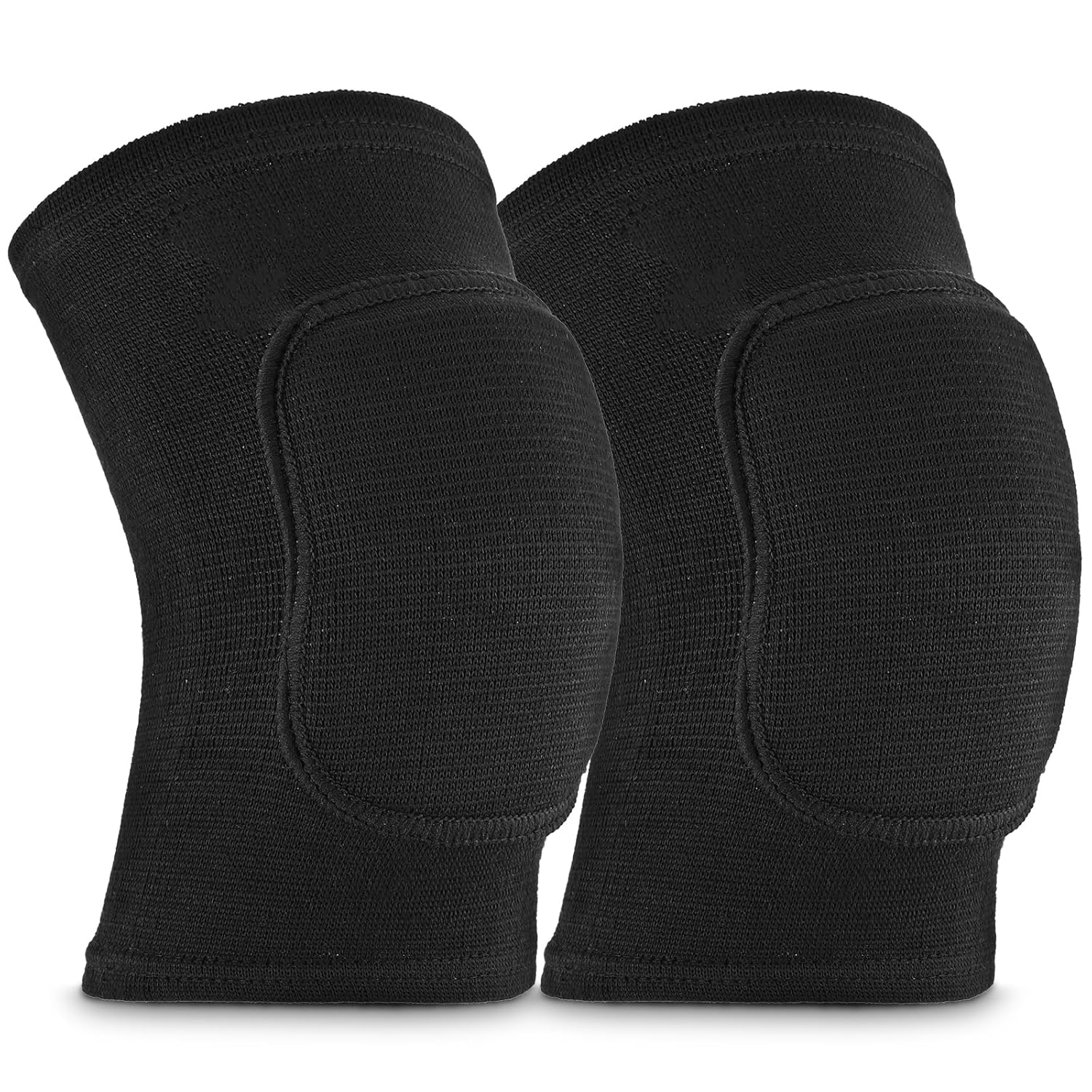 Sibba Compression Elbow Pads Arm Brace Support Fitness Arm Knee Protector Volleyball Basketball Breathable Elbow Wraps for Kids, Men and Women (Full Black) image number 4