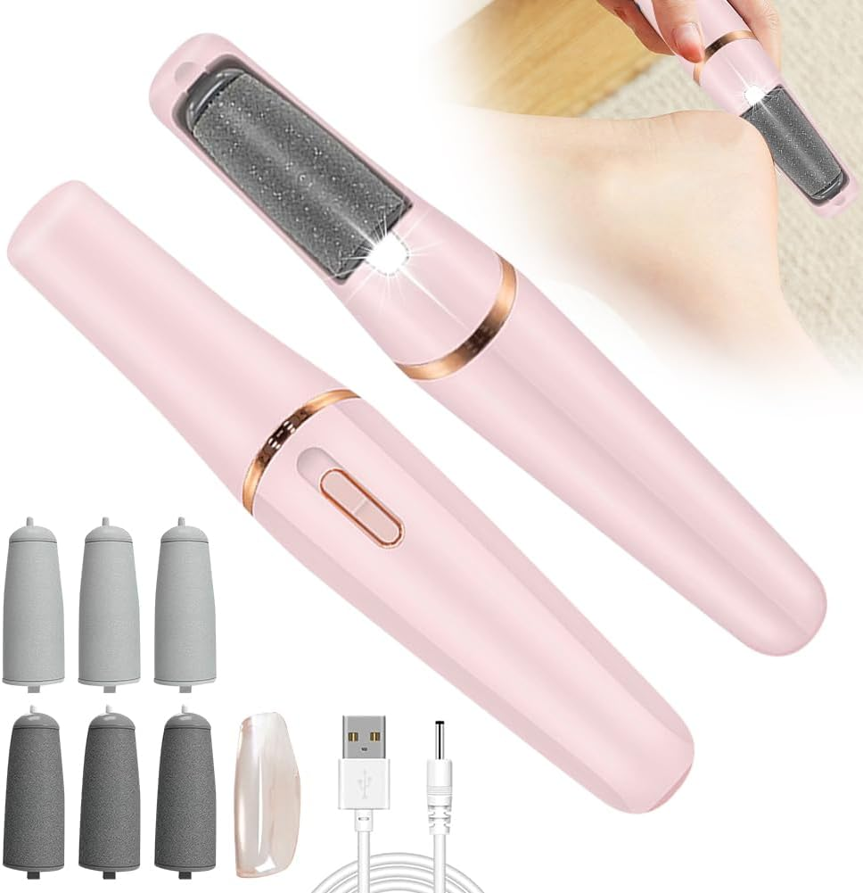 Electric Callus Remover for Feet, Electric Callus Remover, Rechargeable Callus Removal Foot, Pedicure Set, Foot Care, Electric for Hard, Dead, Cracked Dry Skin