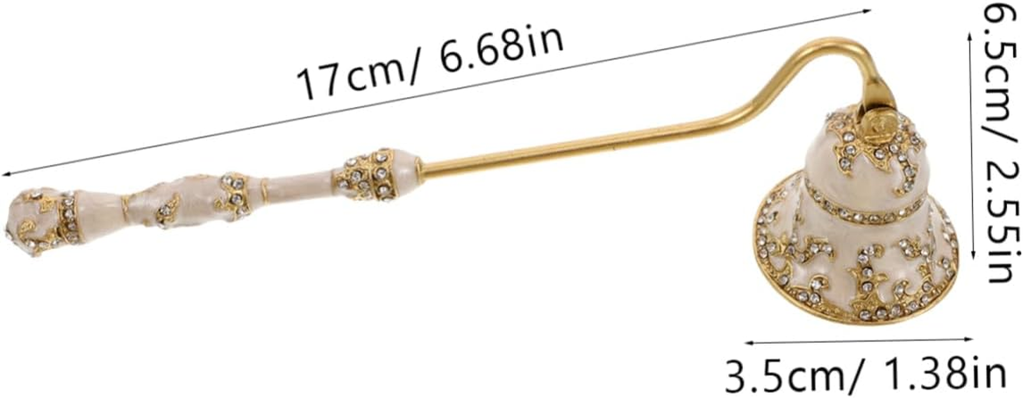 LIFKOME Vintage Decorative Candle Snuffer for Scented Candles Handheld Wick Extinguisher Tool image number 6