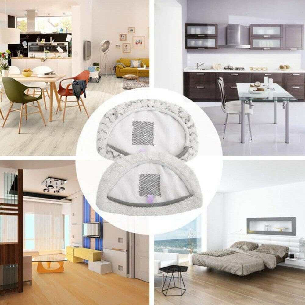 3X Replacement Steam Mop Pads for Bissell Powerfresh Steam Mop 1940 1440 1544 1806 - 3 Packs (3*White+3*Stripes) image number 3