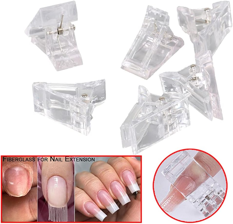 5PCS Nail Tips Clip Clamps for Poly Gel Quick Building Extension Builder Tool AU image number 4