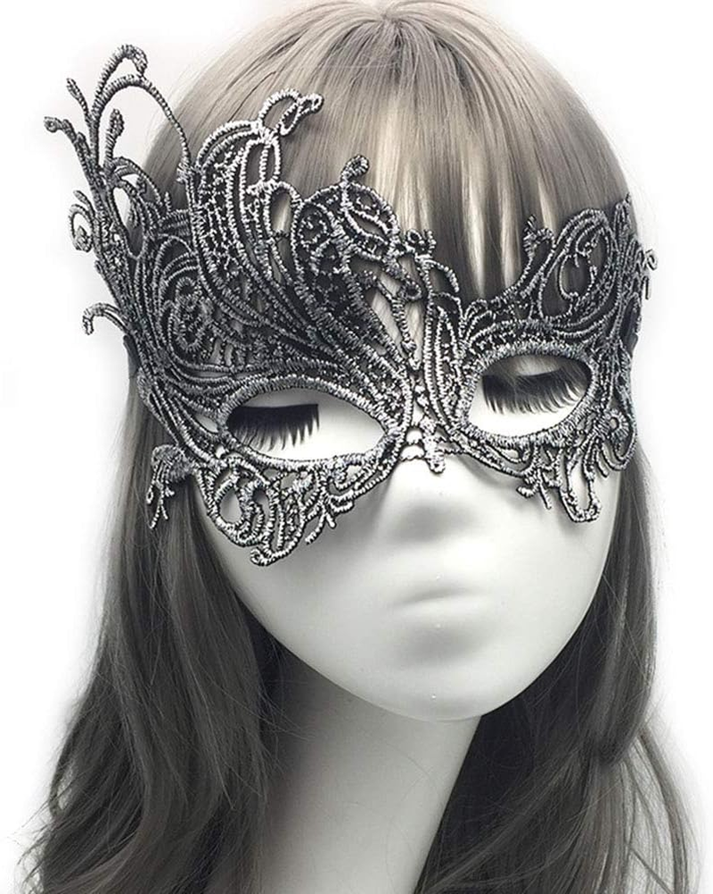 Imapo Masquerade Masks 8 Pack, Sexy Women Girl Lace Eye Mask, Opera Halloween Dancing Evening Party Elegant Mardi Gras Lady Eye Mask (Multicolor, 8 Pack)