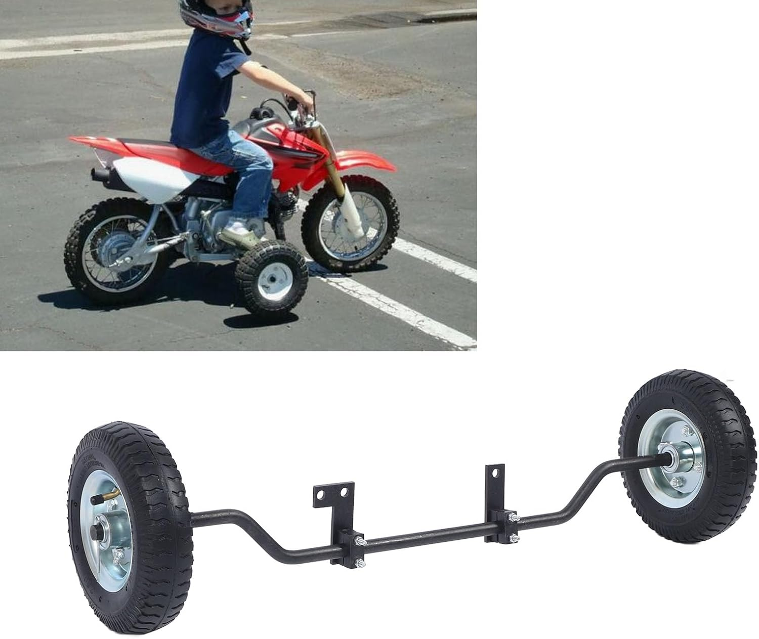 8 Inch Dirt Bike Training Wheels, 1602-UT-H Universal off Road Wheels Replacement for Razor MX500 MX125 MX400 MX500, for Honda CRF50, for Yamaha PW50 and All Kinds of 5Cc Dirt Bike image number 2