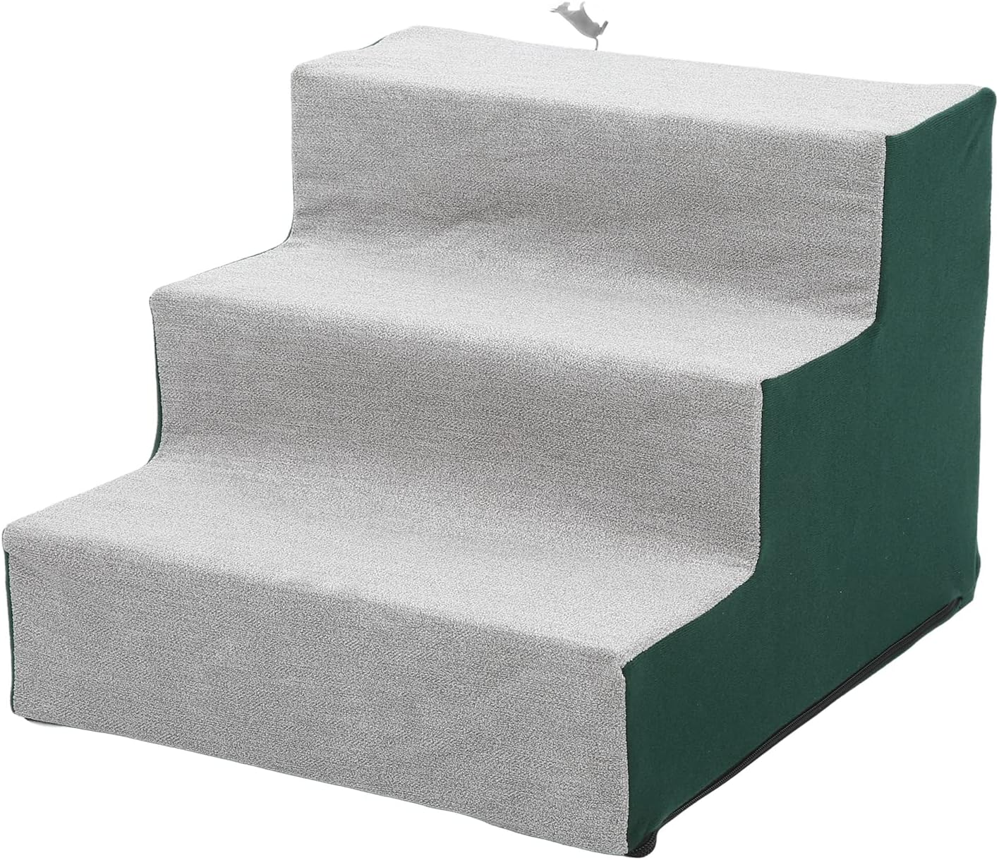 Pet Steps, Soft Plush Portable Pet Stairs with Removable Washable Cover, Non Slip Dog Stairs Folding Pet Stairs for Small Dogs Cats Pets image number 5