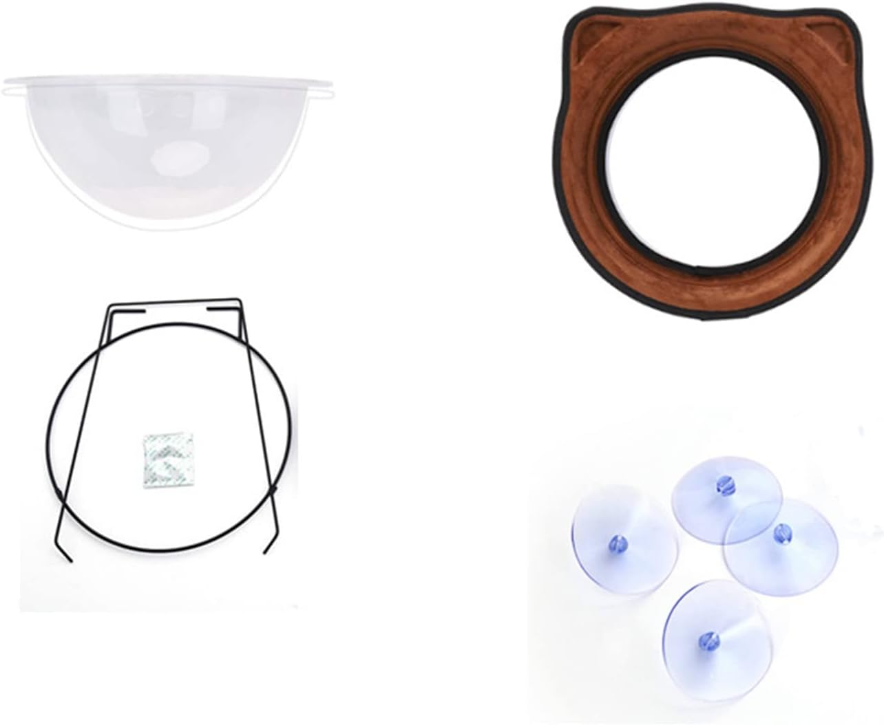 Hinata Nyanko Cat Window Bed, Window Bed, Cat Bed, Hammock, Cat Bed, Window Adhere, Suction Cup, Sunscreen Pet Bed, Chocolate image number 2