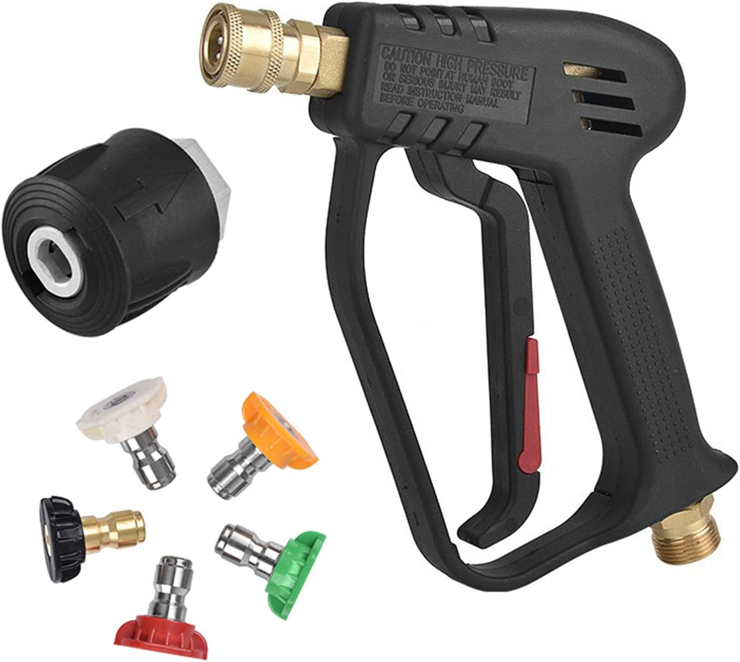 4000 PSI Pressure Washer with 5 Quick Connect Nozzles, High Pressure Washer, 1/4" Quick Connect, Fast Trigger Wash Handle for Car Washing, Cleaning, Home, Driveway, Patio, Durable Power Washer (1) image number 1