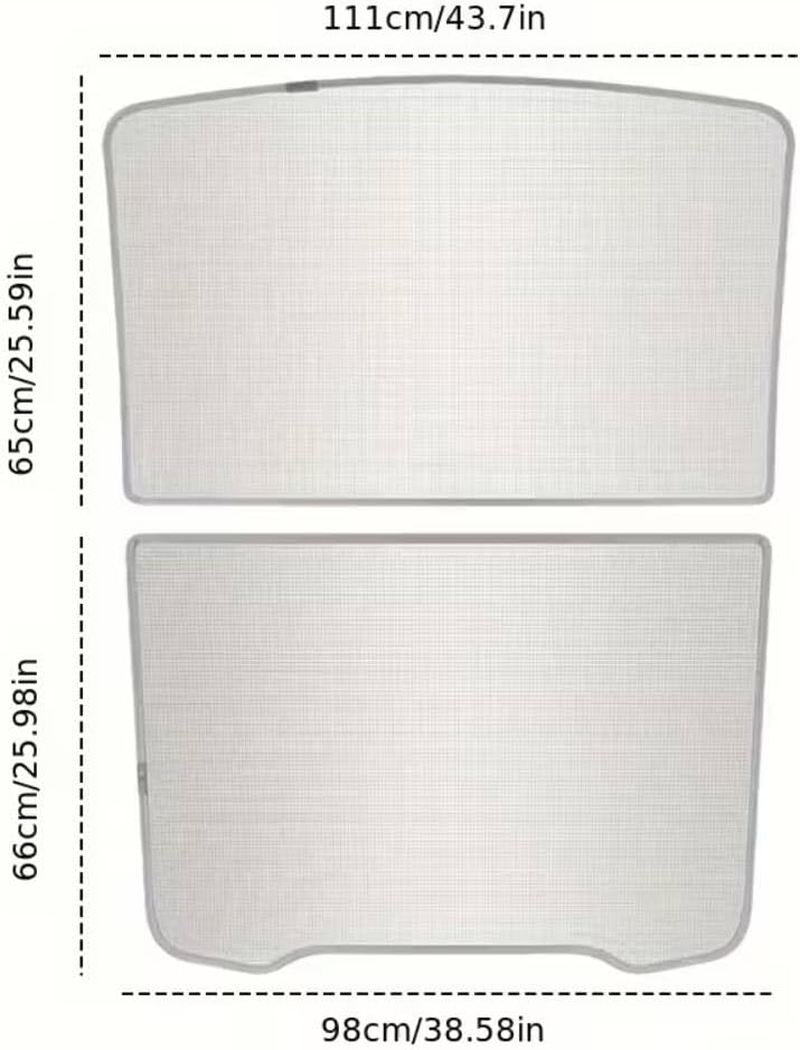 Sunroof Sunshade for Tesla Model Y Juniper 2025-2026 | Premium Ice Cloth UV Protection | Precision Sleek Fit for 2026 Model Y Owners image number 3