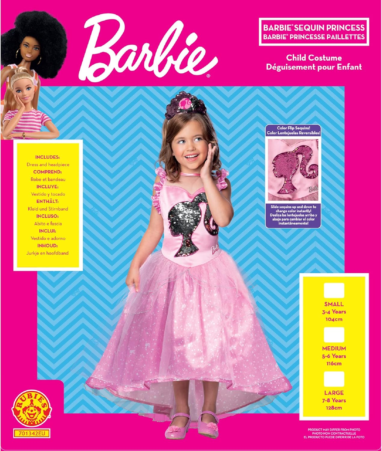 Rubie'S Kids Barbie Princess Costume image number 2