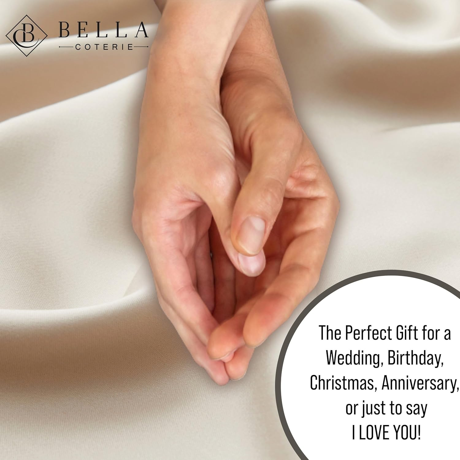 Bella Coterie Luxury Bamboo Queen Size Duvet Cover Set | Organically Grown | Ultra Soft | Cooling | Two Luxury Pillow Shams | Viscose Bedding Made from Bamboo | No Insert [Dune] image number 3