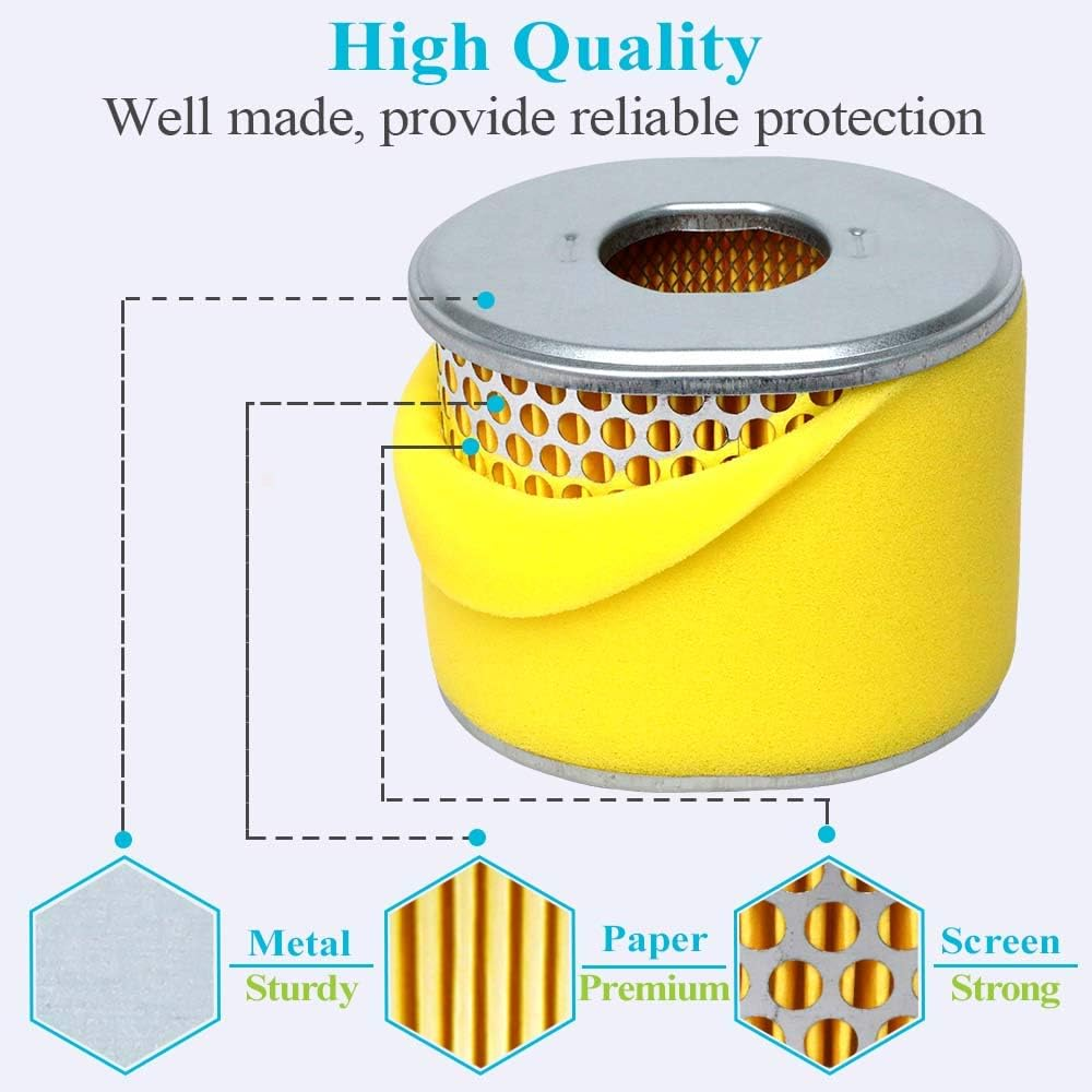 HOODELL Professional GX390 Air Filter, Compatible with Honda GX340 GX 390 11HP 13HP Engine 17210-ZE3-505 17210-ZE3-010 Air Filter image number 2