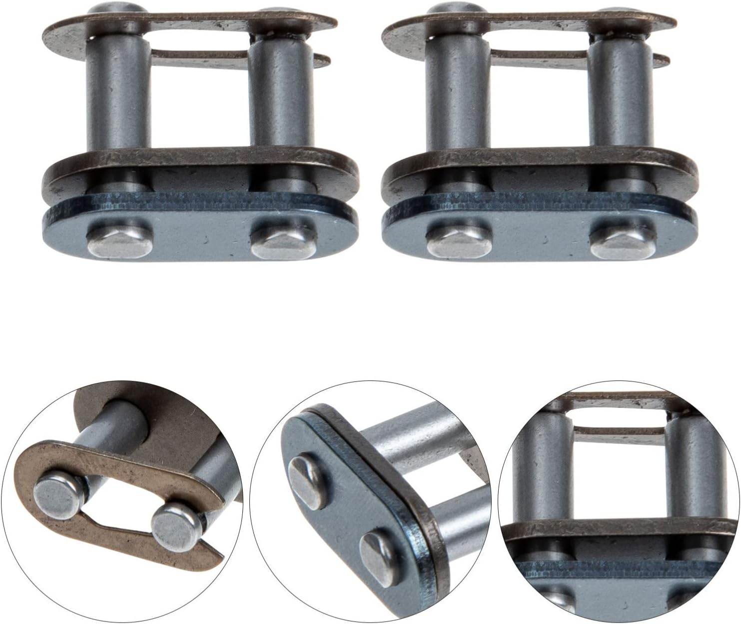 VICASKY 20Pcs Chain Connecting Link Quick Release Chain Joint Link for Motorcycle Accessories Buckle Roller Connecting for Dirt Bike and Atv Transmission image number 6