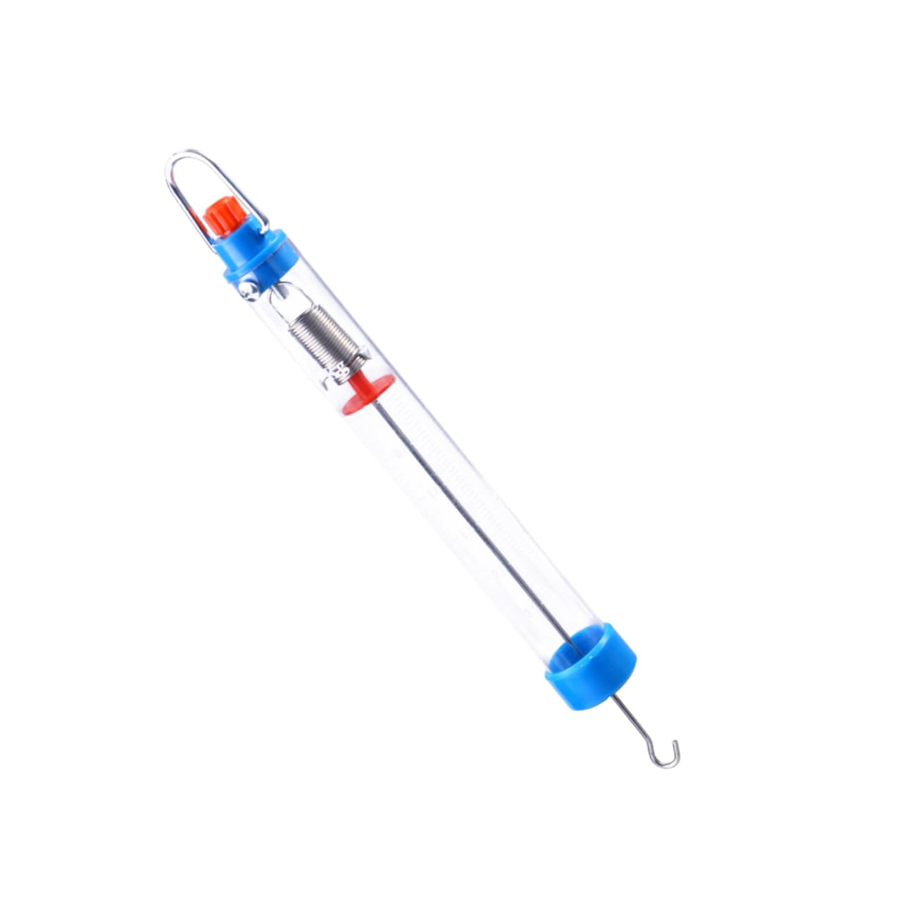 Mobestech Portable Mechanical Spring Balance Cylinder Dynamometer 25N/2500G Hanging Hook for Physics Force Testing and Laboratory Use image number 3