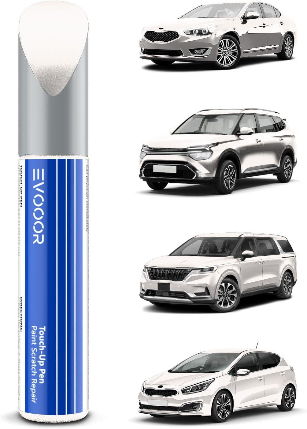 Snow White Pearl (SWP) Touch up Paint Compatible with KIA Exact Match&ndash;Chips and Nicks Touch Up