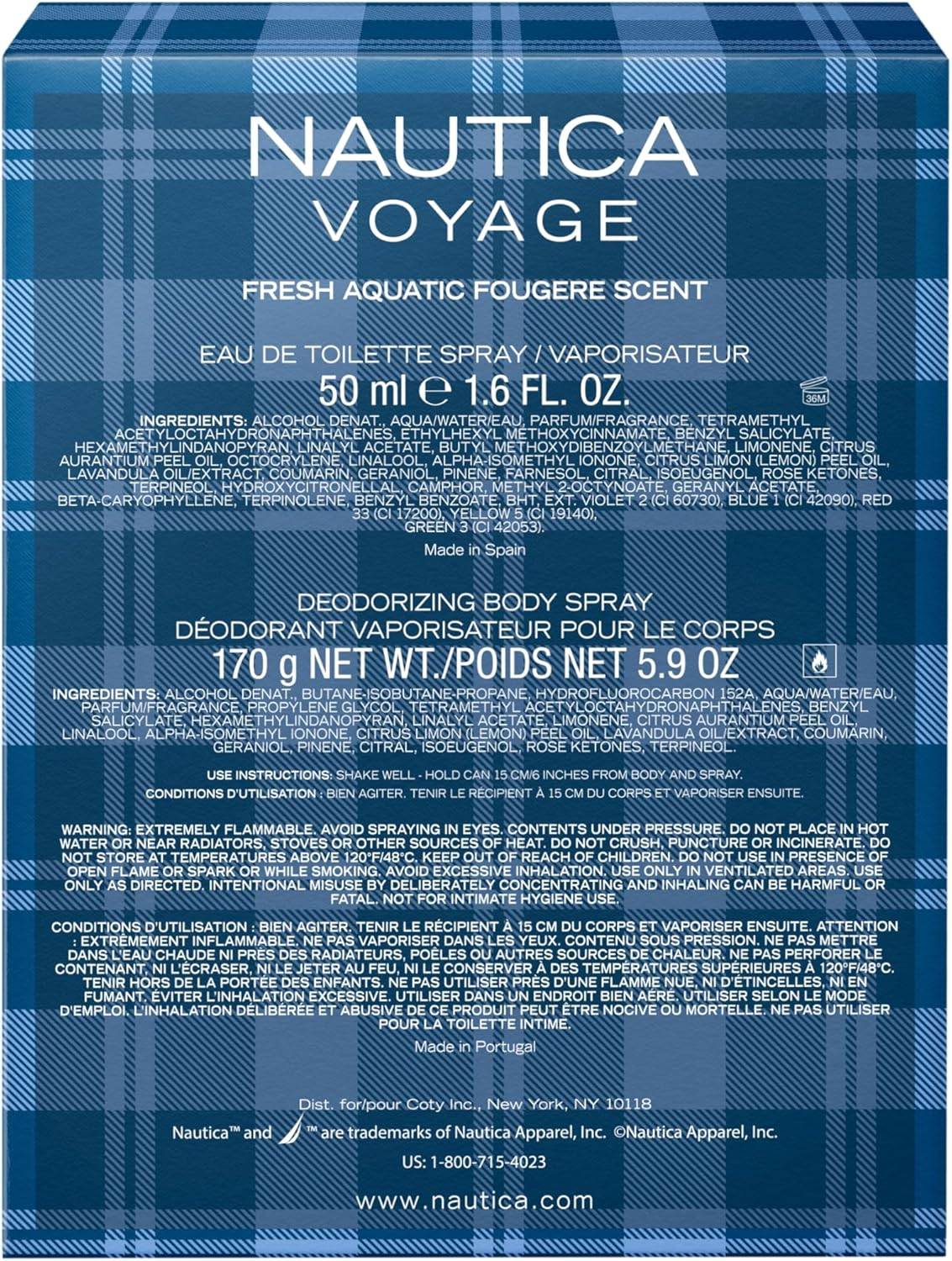 Nautica Voyage Eau De Toilette and Nautica Voyage Deodorant Spray for Men, Irresistible, Foug&egrave;re, And image number 2