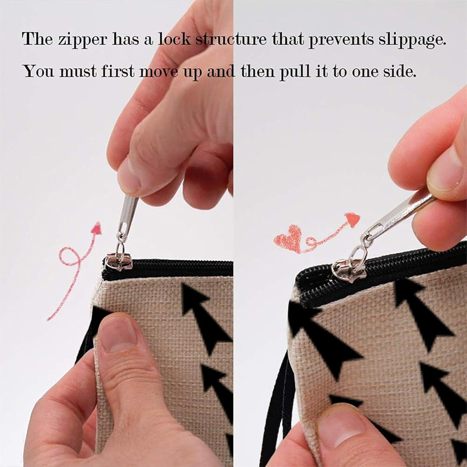 Canvas Cosmetic Bag, Unique Geometric Pattern Cosmetic Bag, Women'S Gifts, Birthday Gifts for Mom, Gifts for Girlfriends, Bridal Bridesmaid Cosmetic Bag - Picture 4 image number 6