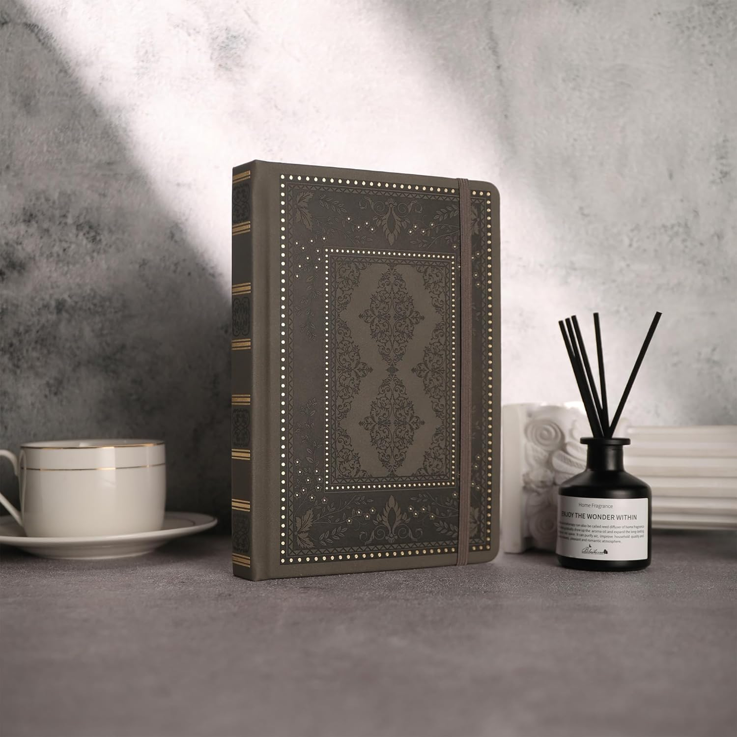 TIEFOSSI Bullet Dot Journals for Women Men, Dot Journals for Writing Women, 160Gsm Thick Paper, 190 Numbered Pages, for Planner Organization image number 5