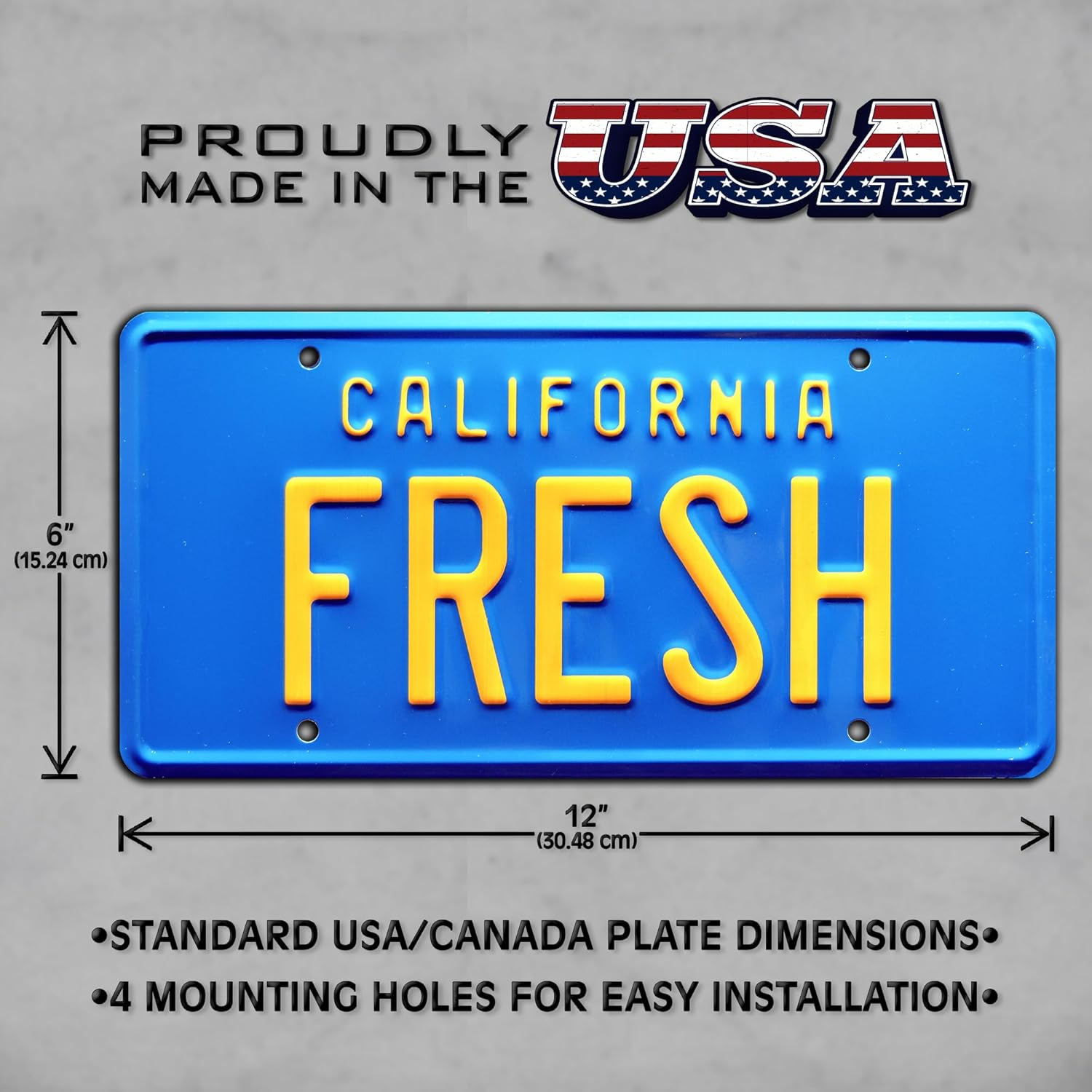 Fresh Prince of Bel Air | Fresh | Metal Stamped License Plate image number 5