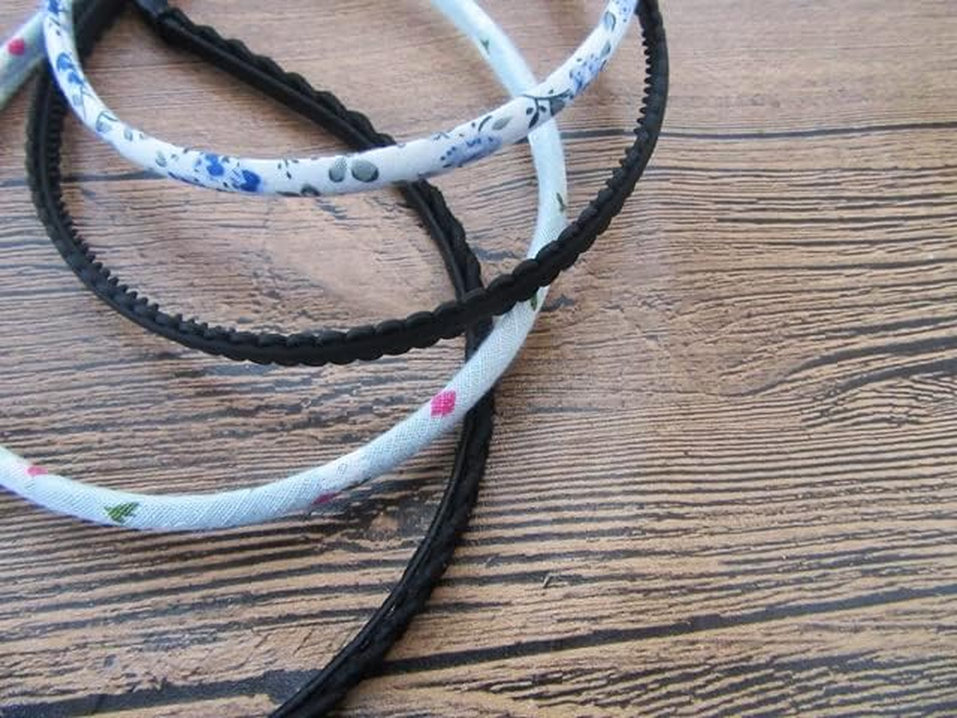 20Pcs Simple Thin Hairband Headband with Fabric Covered Mixed image number 4