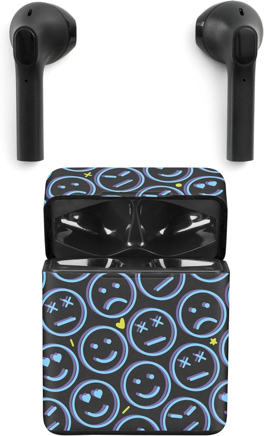 Music Sound - Showy - TWS Bluetooth Capsule Earphones with Charging Case in Various Designs - 15 Hours Playtime - Controls on the Earbuds for Managing Music and Calls - Smile Fantasy image number 5