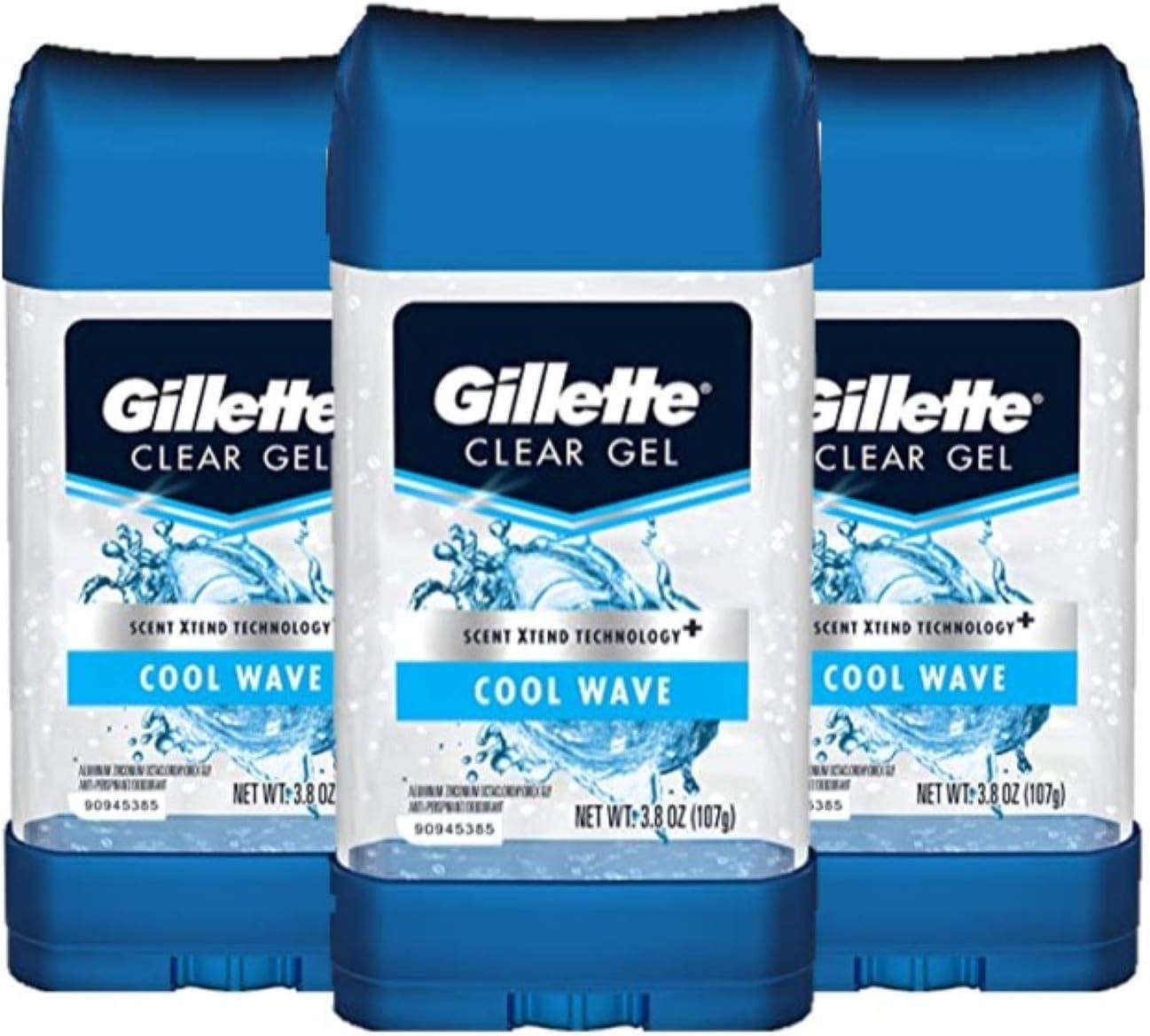 Gillette Endurance Clear Gel Cool Wave Anti-Perspirant / Deodorant 4 Ounce (Pack of 3) image number 2