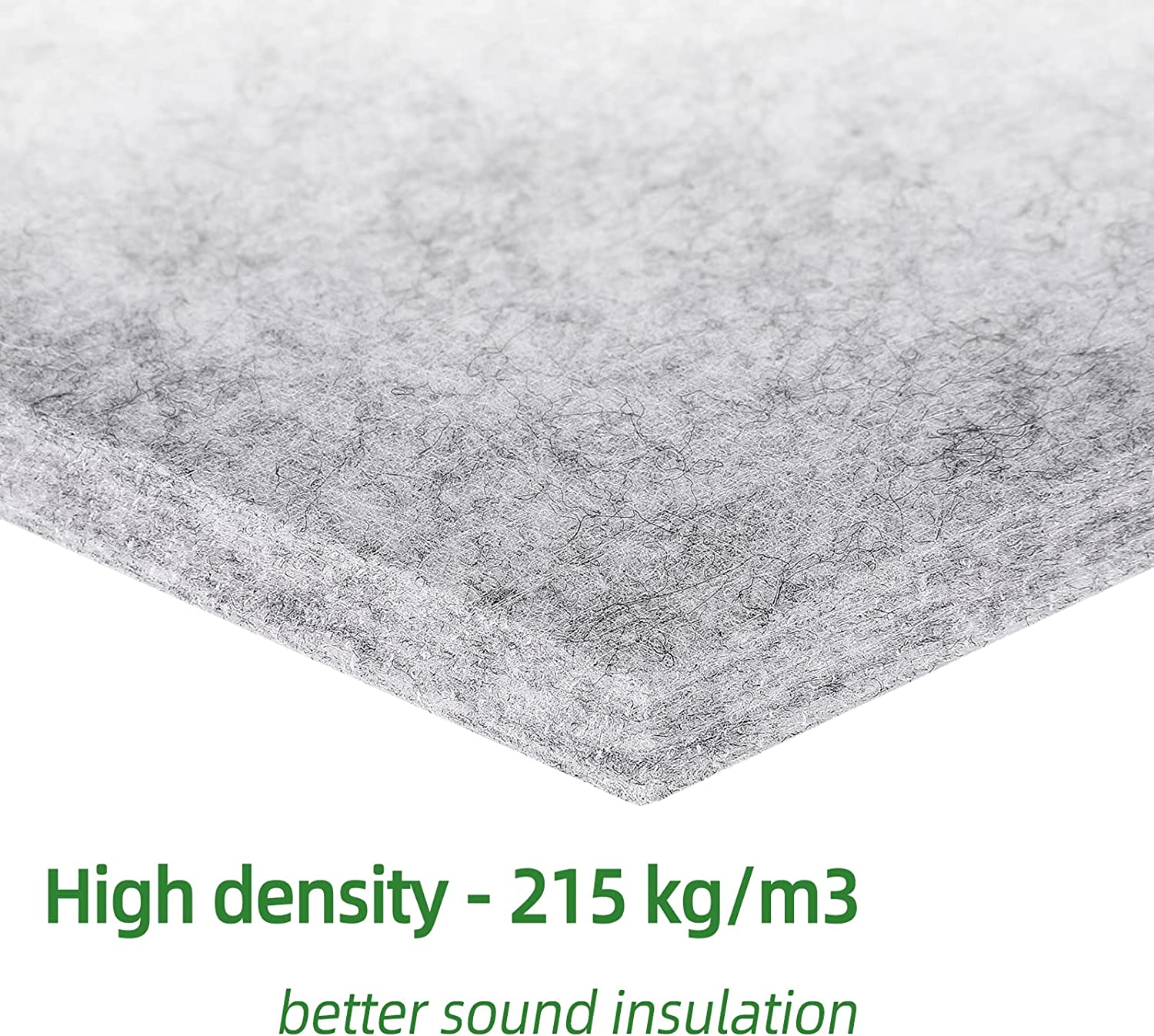 12 Pack High Density Acoustic Absorption Panels, Soundproofing Foam Sound Proof Panels for Wall and Ceiling Regular Hexagon image number 2