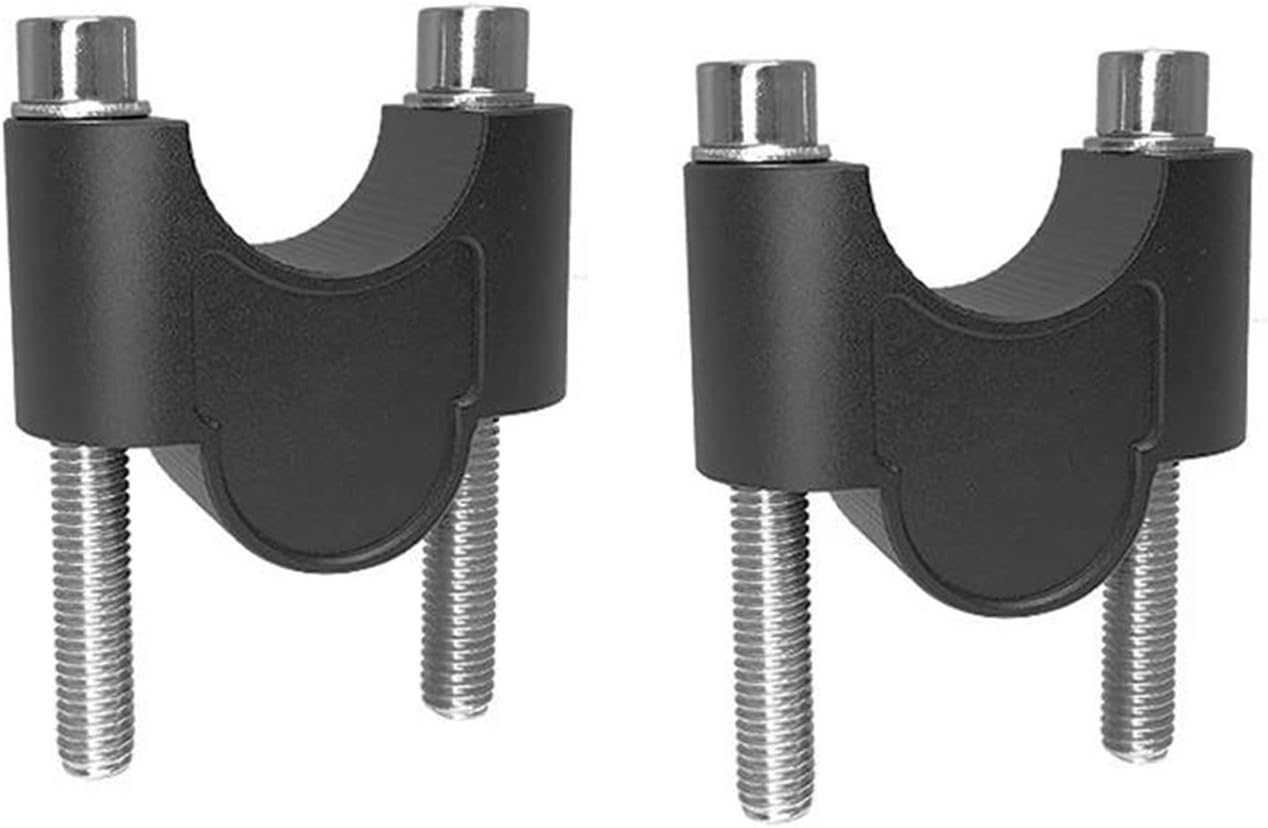 Steering Riser Handlebar Risers Bar Clamp Cover Motorcycle Accessories Bar Mount Adapter for CFMOTO 450MT 800MT 2021-2025(Black)