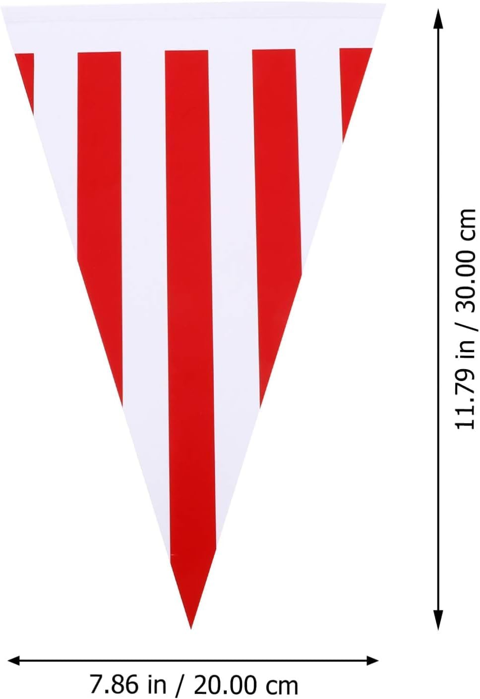 Red and White Pennant Banner Flags,33Ft 20 Pcs Circus Carnival Bunting Banner, Red and White Pennant Banner Triangle Bunting Flag,Triangle Bunting Flags,Triangular Flag Banner Flag Pennant Banner Flag image number 2
