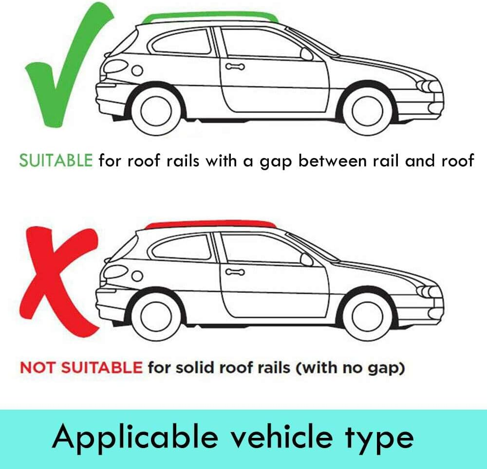 Car Roof Rack Basket Luggage Carrier Vehicle Cargo Rails 140X100Cm Black 150KG image number 3