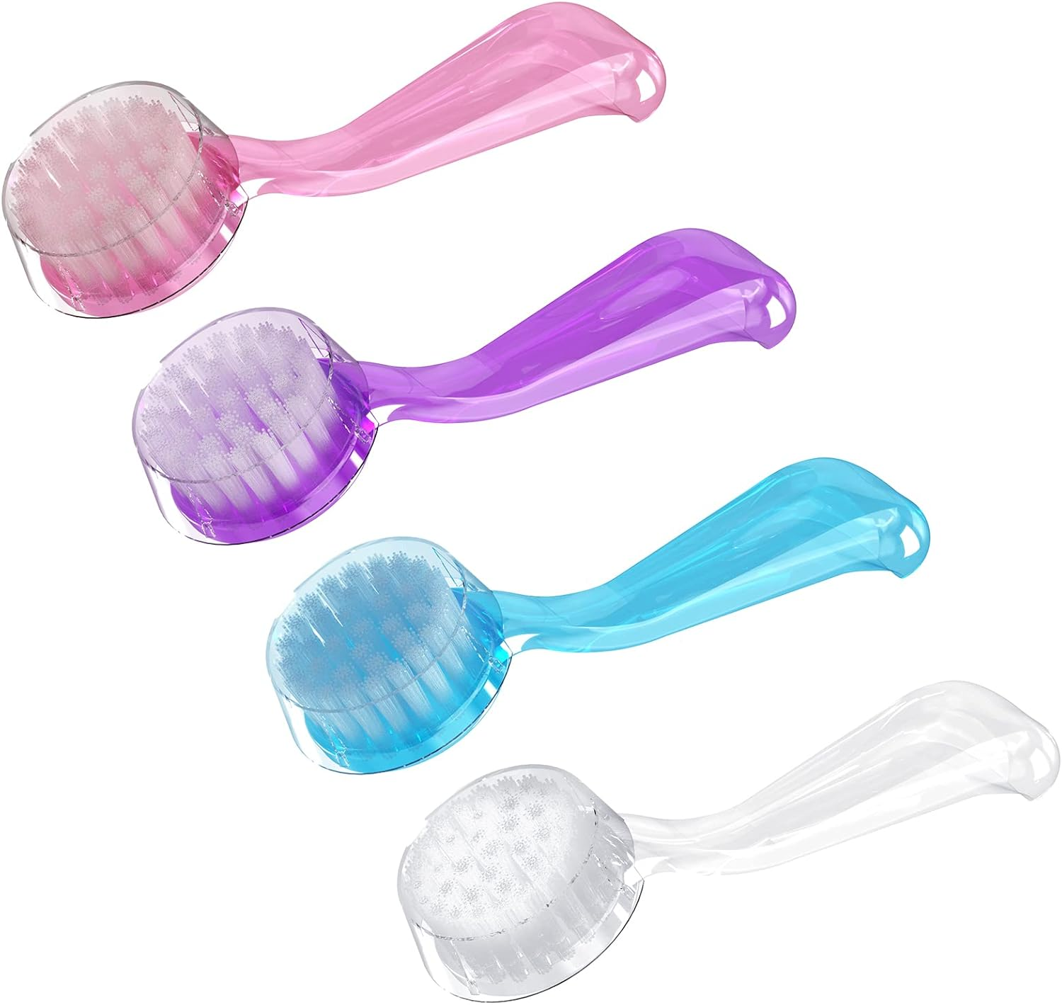 Reignsword round Head Nail Brush 12 Pieces Fingernail Brush with Handle Grip, Multicolor Nail Brushes for Cleaning, Nail Scrub Brush for Toes and Nails Cleaner Men and Women image number 4